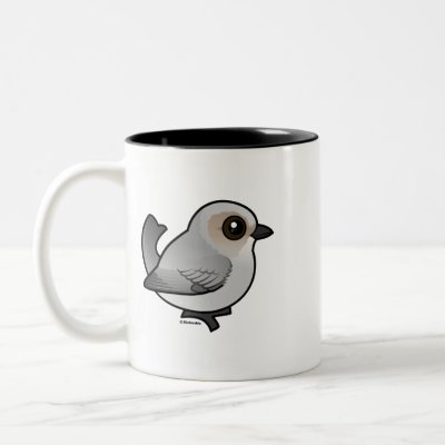 Birdorable Bushtit, Interior Race Two-Tone Coffee Mug