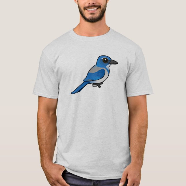 Birdorable California Scrub-Jay T-Shirt (Front)