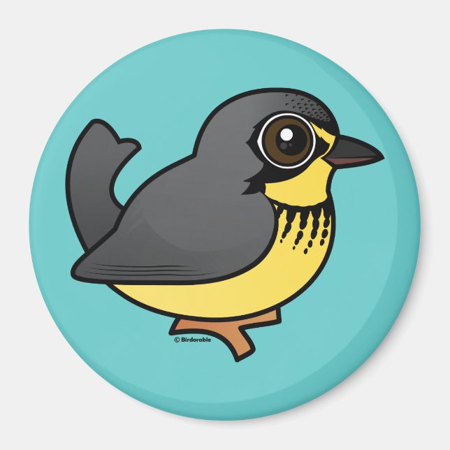 Birdorable Canada Warbler Magnet (Front)