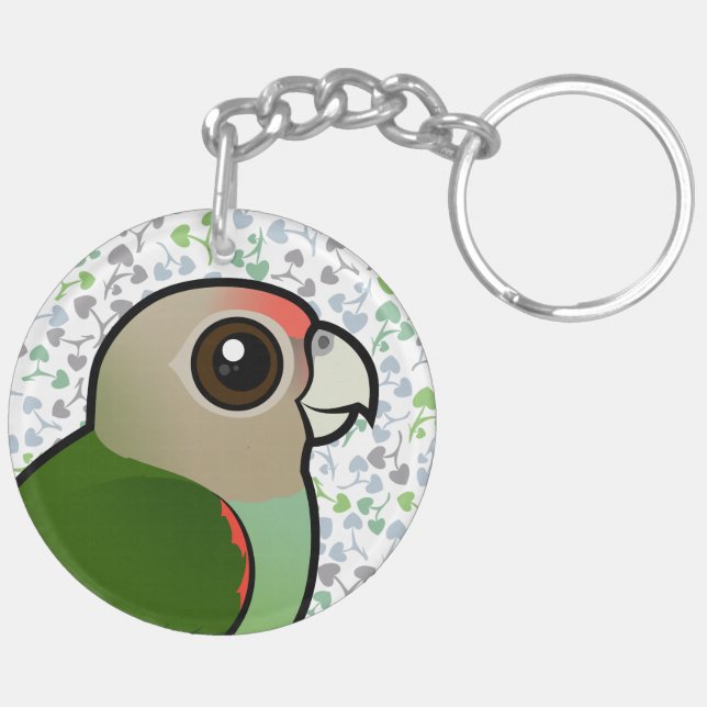 Birdorable Cape Parrot Keychain (Back Right)