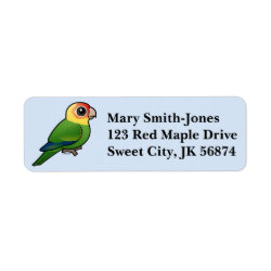 Birdorable Carolina Parakeet Return Label