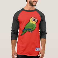 Birdorable Carolina Parakeet Men's Champion Raglan 3/4 Sleeve Shirt