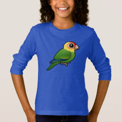 Birdorable Carolina Parakeet Girls' Basic Long Sleeve T-Shirt