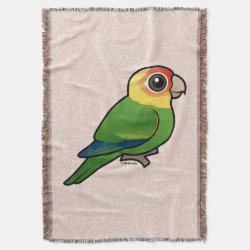 Birdorable Carolina Parakeet Throw Blanket