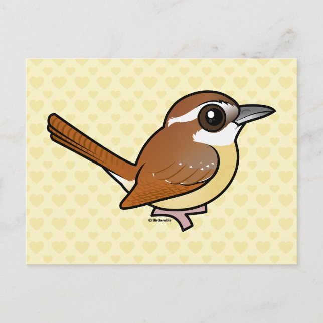 Birdorable Carolina Wren Postcard (Front)