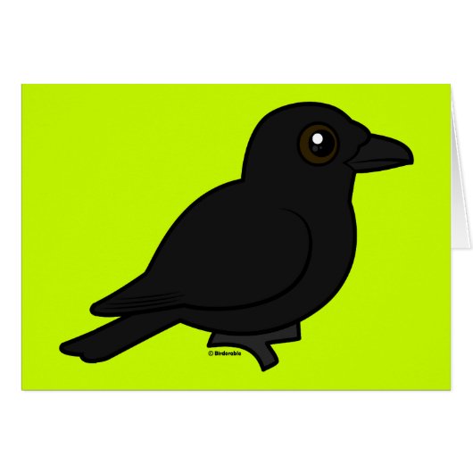 Birdorable Carrion Crow Cards (Front Horizontal)