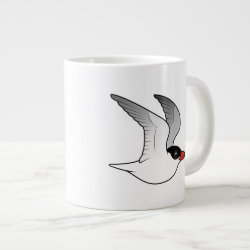 Caspian Tern in flight Jumbo Mug