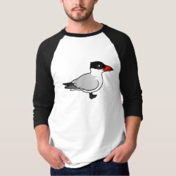 Caspian Tern Men's Basic 3/4 Sleeve Raglan T-Shirt