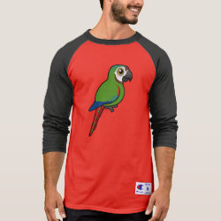 Chestnut-fronted Macaw Men's Champion Raglan 3/4 Sleeve Shirt