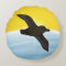 Birdorable Christmas Shearwater flight Round Pillow