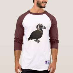 Cinereous Vulture Men's Champion Raglan 3/4 Sleeve Shirt