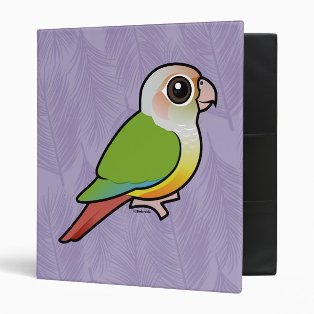 Birdorable Cinnamon Green-cheeked Conure 3 Ring Binder (Front/Inside)