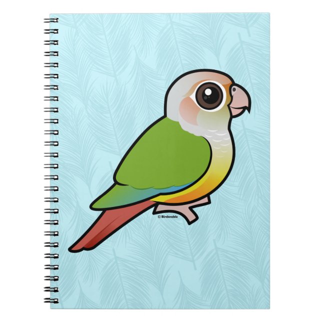 Birdorable Cinnamon Green-cheeked Conure Notebook (Front)