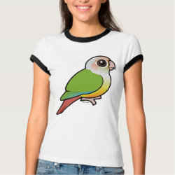 Cinnamon Green-cheeked Conure Ladies Ringer T-Shirt