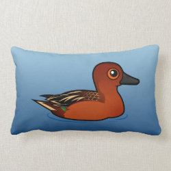 Cinnamon Teal Throw Pillow Lumbar 13