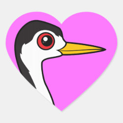 Clark's Grebe Heart Sticker