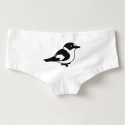 Collared Flycatcher Women's American Apparel Boyshorts Underwear