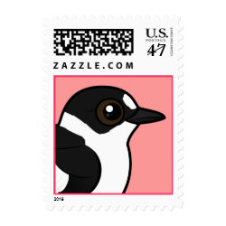 Collared Flycatcher Small Stamp 1.8