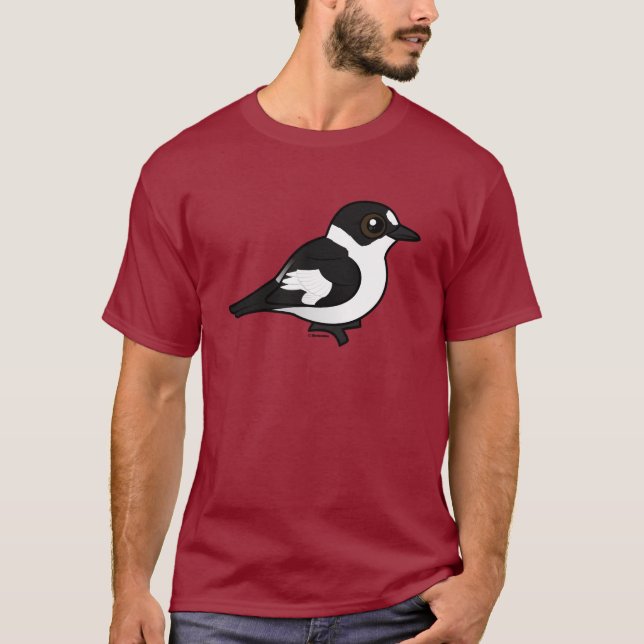 Birdorable Collared Flycatcher T-Shirt (Front)