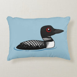 Common Loon, breeding adult Brushed Polyester Accent Pillow