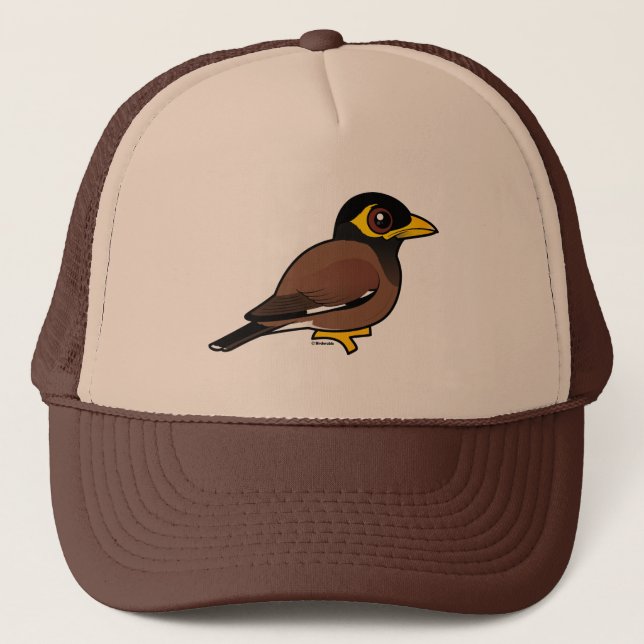 Birdorable Common Myna Trucker Hat (Front)