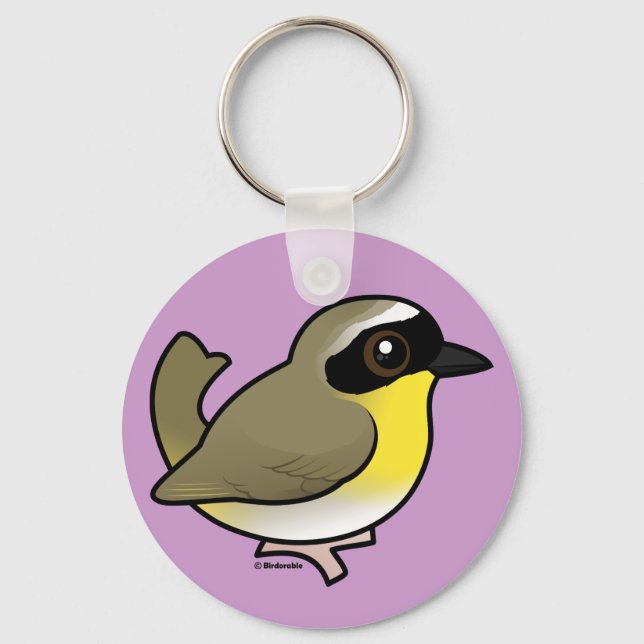 Birdorable Common Yellowthroat Keychain (Front)