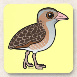 Birdorable Corn Crake Beverage Coaster