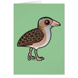 Birdorable Corn Crake Note Card