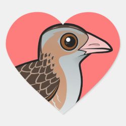 Birdorable Corn Crake Heart Sticker