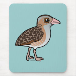 Birdorable Corn Crake Mousepad