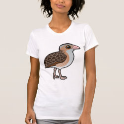 Birdorable Corn Crake Women's American Apparel Fine Jersey Short Sleeve T-Shirt