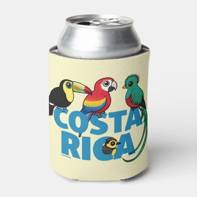 Birdorable Costa Rica Can Cooler (Can Front)