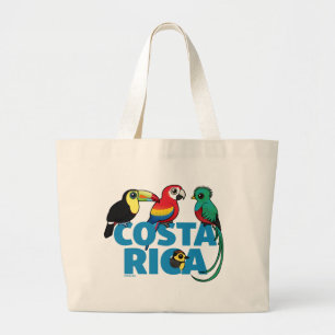 Birdorable Costa Rica Large Tote Bag