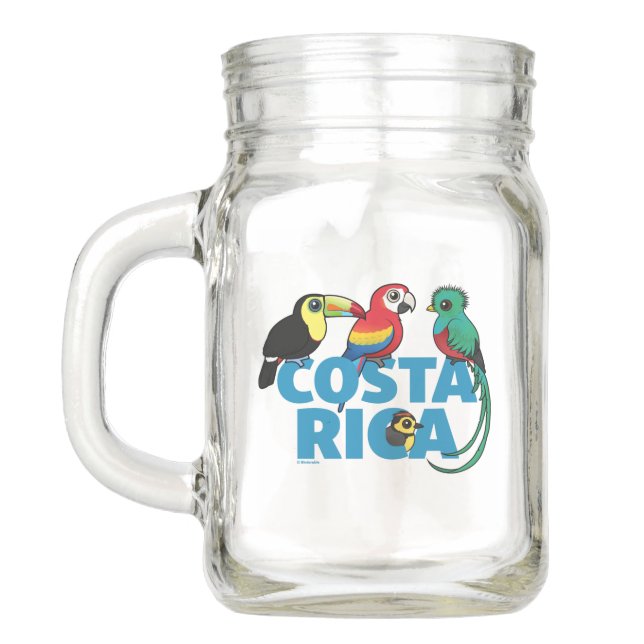 Birdorable Costa Rica Mason Jar (Back)