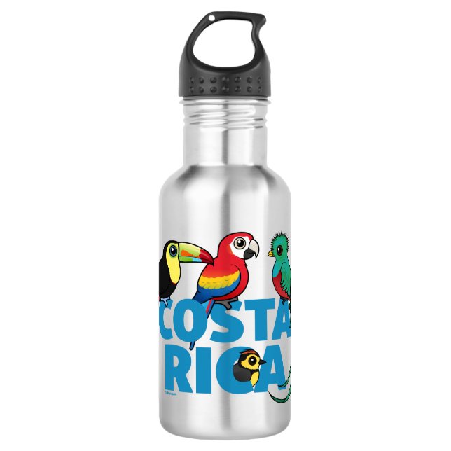 Birdorable Costa Rica Water Bottle (Front)