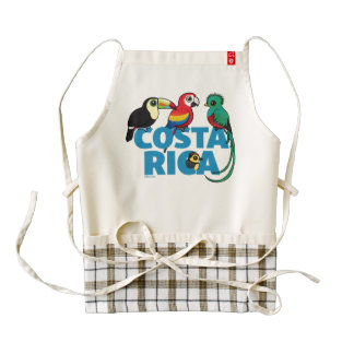 Birdorable Costa Rica Zazzle HEART Apron