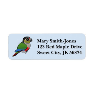 Birdorable Crimson-bellied Parakeet Label