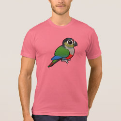 Crimson-bellied Parakeet American Apparel Poly-Cotton Blend T-Shirt