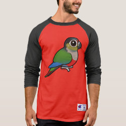 Crimson-bellied Parakeet Men's Champion Raglan 3/4 Sleeve Shirt