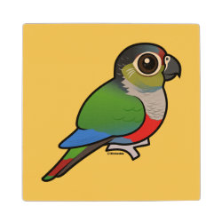 Crimson-bellied Parakeet 4 Inch Wooden Coaster