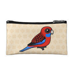 Crimson Rosella Small Cosmetic Bag