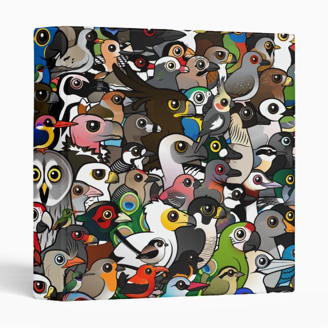Birdorable Crowd 3 Ring Binder (Front/Spine)