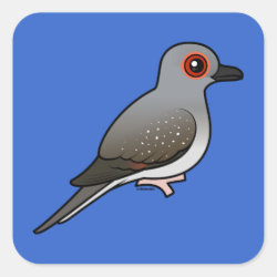 Diamond Dove Square Sticker