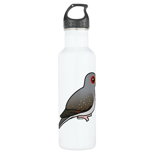 Birdorable Diamond Dove Water Bottle (Front)