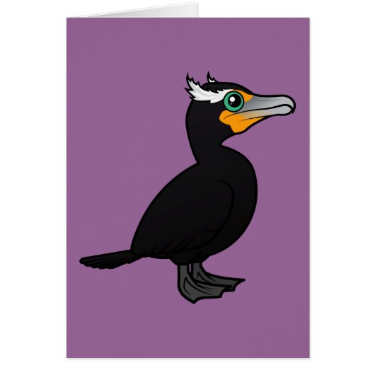 Birdorable Double-crested Cormorant Cards (Front)