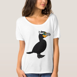 Double-crested Cormorant Women's Bella+Canvas Slouchy Boyfriend T-Shirt