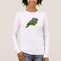 Customizable Dusky-headed Parakeet Women's Basic Long Sleeve T-Shirt