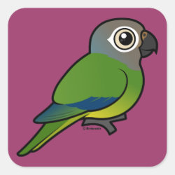 Customizable Dusky-headed Parakeet Square Sticker