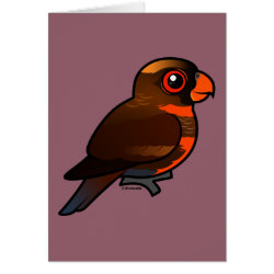 Customizable Dusky Lory Greeting Card