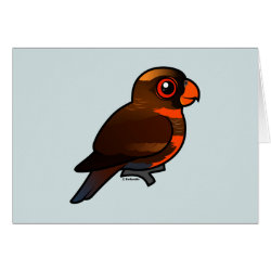 Customizable Dusky Lory Greeting Card